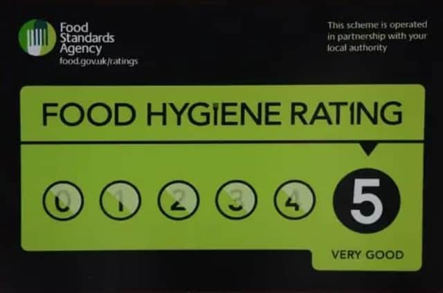 Here are the latest Food Hygiene Ratings
