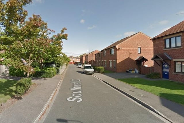 4 reports of violent and sexual crimes in Worksop in January 2024 were made in connection with incidents that took place on or near Southwell Close, Worksop