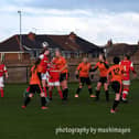Action from Harworth against Rotherham. Photo: mushimages.
