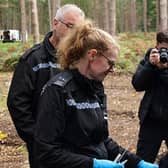 During a day of learning on the Thoresby Estate on Wednesday, Crime Scene Investigators used real deer and hare carcasses to instruct officers on how to recover and retain forensic evidence.