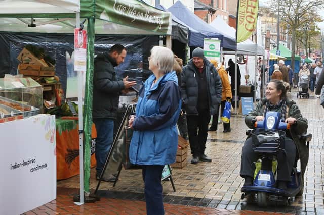 Vegan Market Co's first event in Worksop brought a large variety of new vendors to Bridge Street.