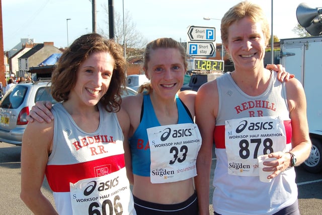 (L-R) Carolyn Hay (2nd place),  Fiona Davies (1st place) and Helen Burrell (3rd place).
