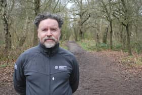 Rob James, RSPB Sherwood Forest communications officer, in Sherwood Forest.