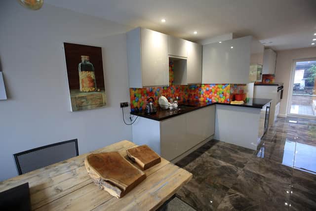 The kitchen and dining area. Picture: Chris Etchells