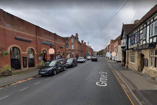The attack happened in a pub in Grove Street, in Retford.