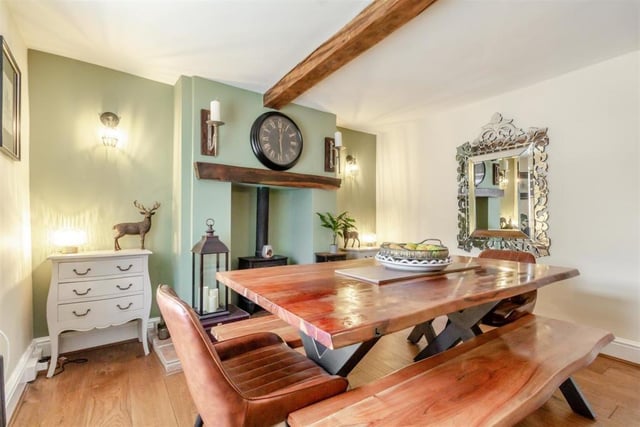 It has to be said there is a certain amount of rustic charm about the dining room at the £585,000 house.