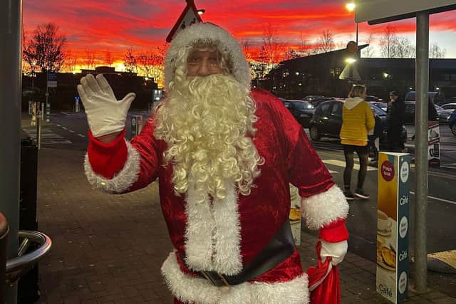 Santa collected nearly £8,000 in donations in December