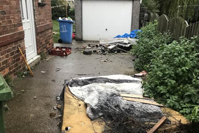 A Harworth and Bircotes homeowner has been ordered to pay £374 by Mansfield Magistrates Court after refusing to remove waste dumped at the front of his property.