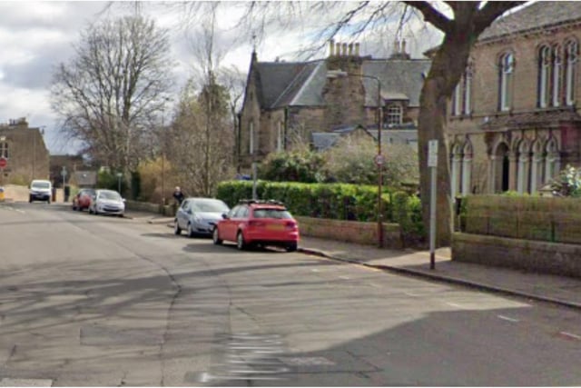 Whitehouse Terrace is at the top of the Scots property rich list. The plush street is based in the EH9 postcode, and has an average house price of over £3.4million. Photo: Google Street View
