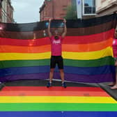 Nottinghamshire Pride organisers, from left, Neil Cropley, Leigh Ellis and Craig Martin are taking this year's event online