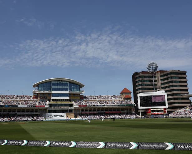A general view of play between England and New Zealand at Trent Bridge in Nottingham on June 25, 2026. (Photo by Darren Staples / AFP via Getty Images)