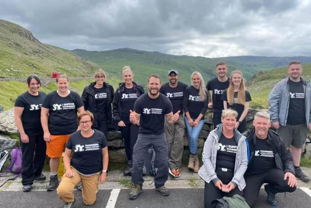 Thornberry Animal Sanctuary are calling for more volunteers to help run their charity shop. Pictured: Thornberry’s Snowdon Challenge Team in 2021.