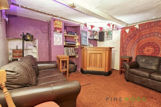 Part of the property's basement, which also contains a cellar used for storage, has been converted into this splendid bar, complete with fitted carpet, lighting and power. There is space for plenty of furniture to give it character.