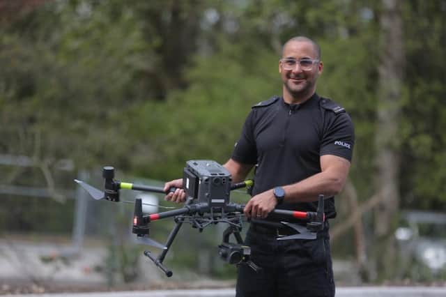 Chief Pilot PC Vince Saunders with the DJI Matrice 300