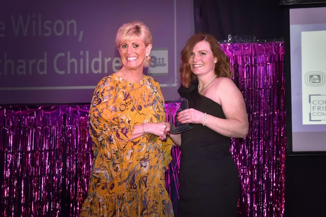 Jane Wilson, from Little Orchard Children, was the recipient of the Sally Canning Mentor of the Year Award, presented by Nicola Wharam, director of award sponsors 3iii Training.