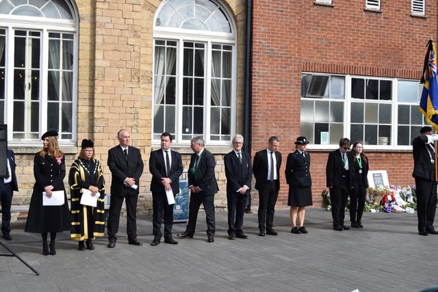 Aldermen and members of Bassetlaw District Council, honoured guests and members of the public gathered for the ceremony.