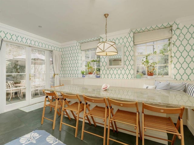 Kitchen dining area.