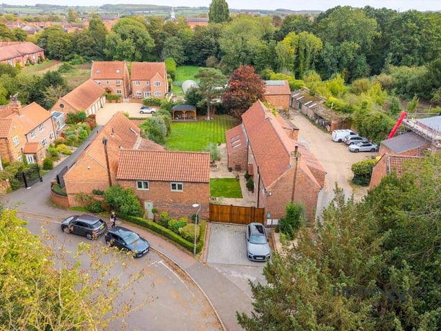 An overview of the Retford property and its leafy surroundings.