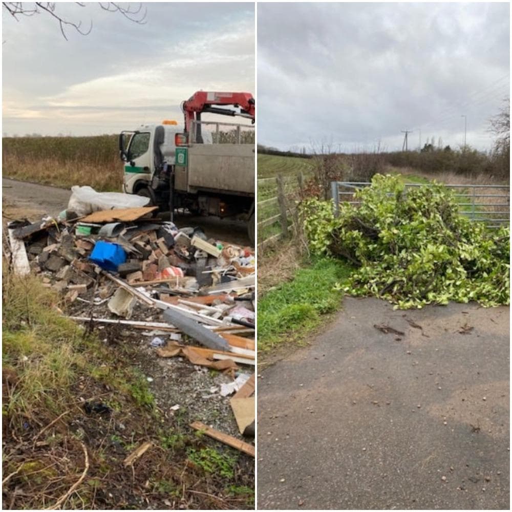 Trees, household waste and builders rubbish: Pictures show fly-tipping sites cleared in Bassetlaw 