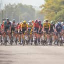 Stage 4 of the Tour of Britain started in Sherwood Forest and finished in Newark on Trent. 
Here are the cyclists on Kilton Hill in Worksop.
