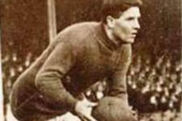 Goalkeeper Tom Fern, who grew up in Worksop and went on to help Everton win the Football League title in 1915.