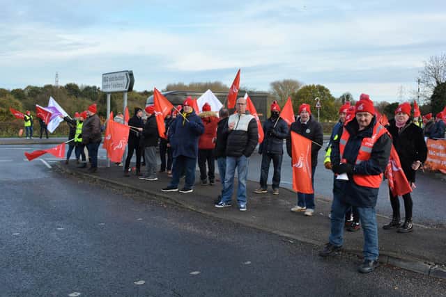 Workers gather at B&Q site in Manton