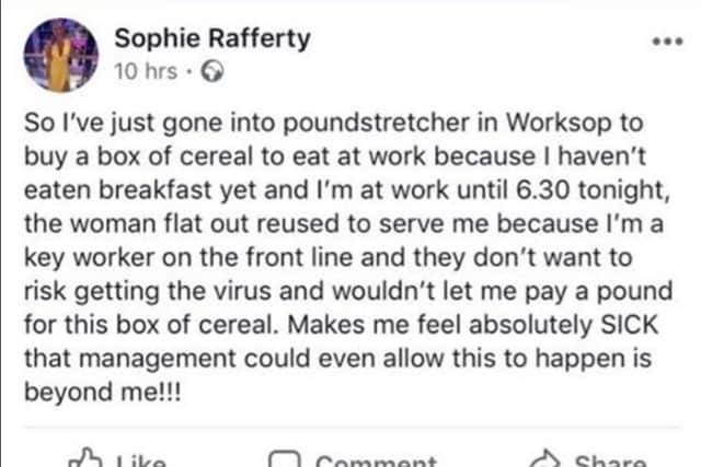 Poundstretcher claim the incident arose from a row over a card payment