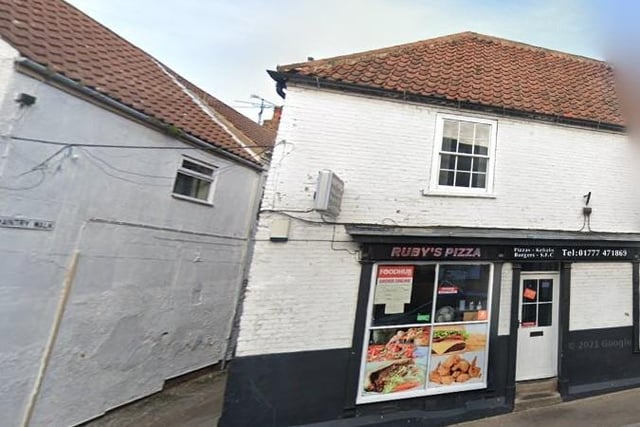 Rated 5: Ruby's Pizza at 18 Eldon Street, Tuxford, Nottinghamshire; rated on February 21
