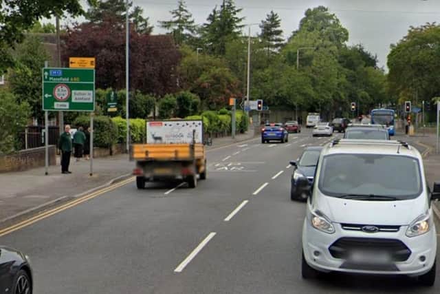 Resurfacing work on Nottingham Road in Mansfield is one of the projects being showcased on the new website. Photo: Google