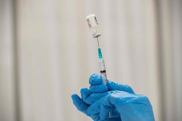 Pfizer vaccines are being offered to over 18s at walk-in vaccination clinics in Worksop and Retford this weekend. (Photo by JOSEPH PREZIOSO/AFP via Getty Images)