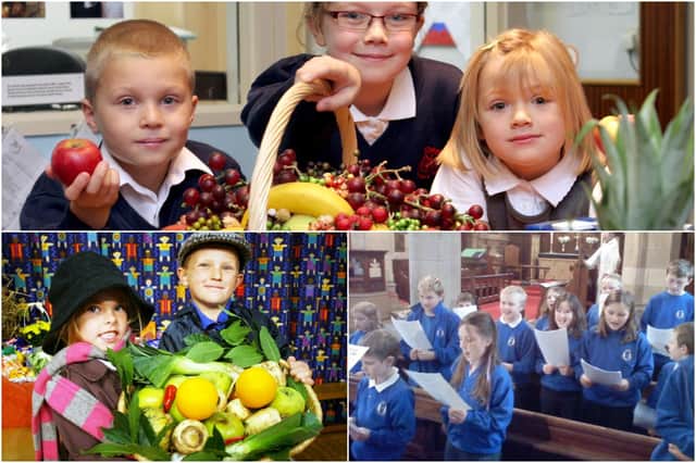 Who do you recognise in our school harvest festival photos?