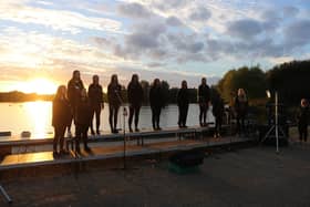 Hundreds ‘Light up the Lake’ at Bluebell Wood event for third year running. Pictured students from The Voice Academy Choir