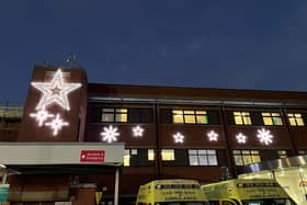 There are 40 star lights shining across the trust's three hospital sites.