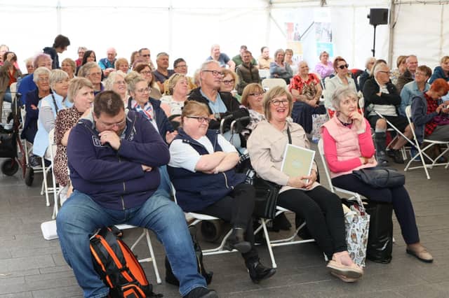 The tent was full as visitors watched live demonstrations from famous chefs. Credit: Spike Photography
