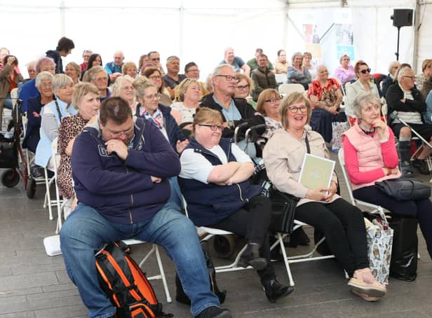 The tent was full as visitors watched live demonstrations from famous chefs. Credit: Spike Photography