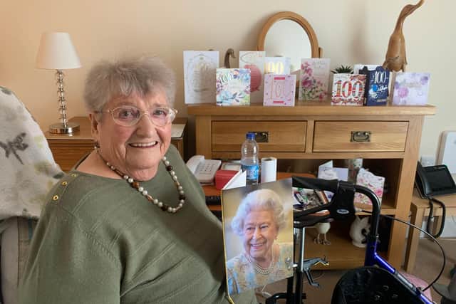 Eunice Moon celebrated her 100th birthday at Priory Court care home in Worksop.