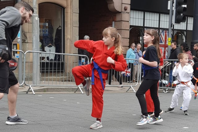 The day saw a range of performances from local kickboxing and martial arts clubs.