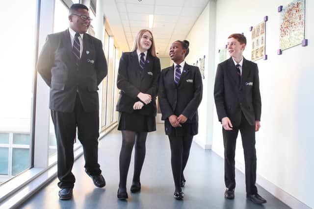Pupils at Outwood Academy Portland.