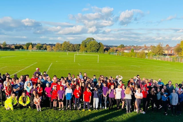 130 students and staff took part in the run, inspired by former student, Lulu Blundell