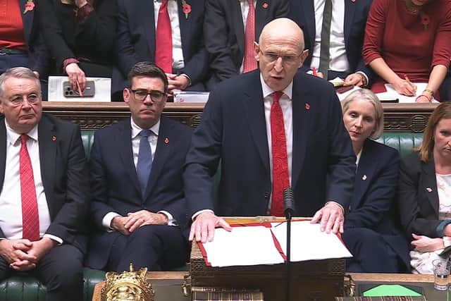 Screen grab of Chancellor of the Exchequer John Healey delivering his Budget in the House of Commons, London. Picture date: Wednesday October 28, 2026. PA Photo. Photo credit should read: House of Commons/UK Parliament/PA Wire