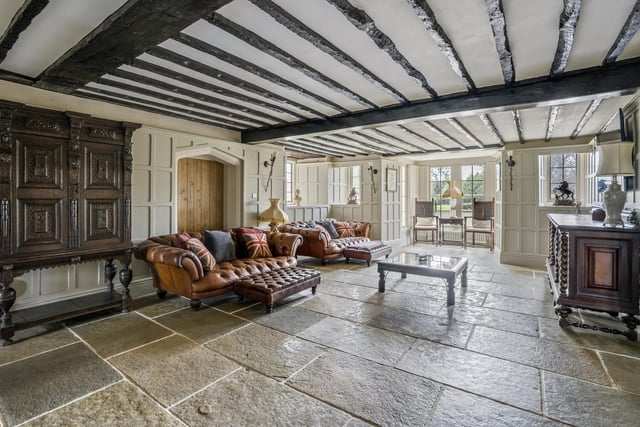 A second look at the sitting room, which provides wonderful views over the front gardens at the £2,750,000 property.