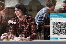 Businesses are being urged to put up QR scan posters to help customers use the new NHS 'Test and Trace' app.