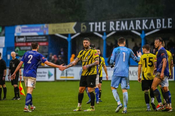 The Matlock Town v Worksop Town clash ends all square. Photo by Richard Bierton.
