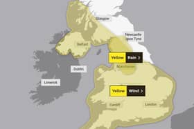 New yellow weather warnings for strong winds from Storm Franklin have been issued across the UK