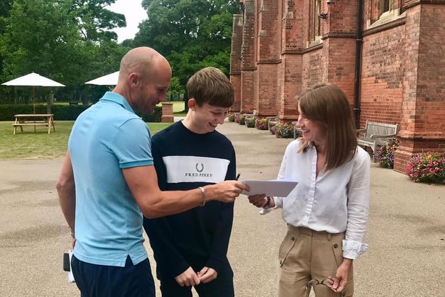 A clean sweep of A*s for Worksop College's James Blackburn.