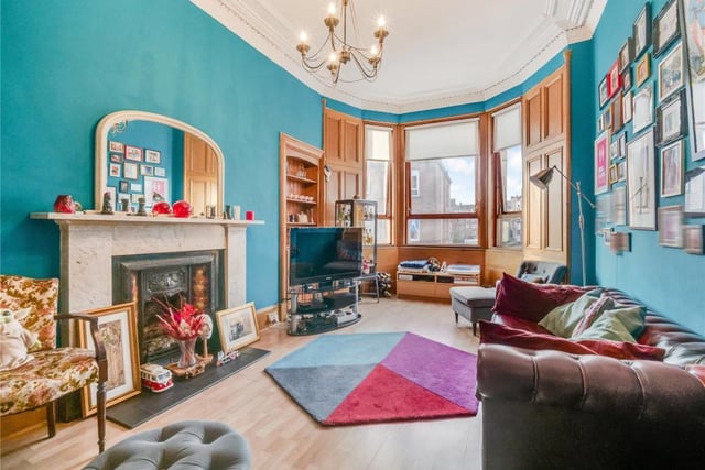 This spacious two-bed tenement flat can be found in the heart of Shawlands.