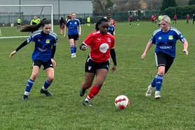 SJR Women A in Shield action against Rotherham.