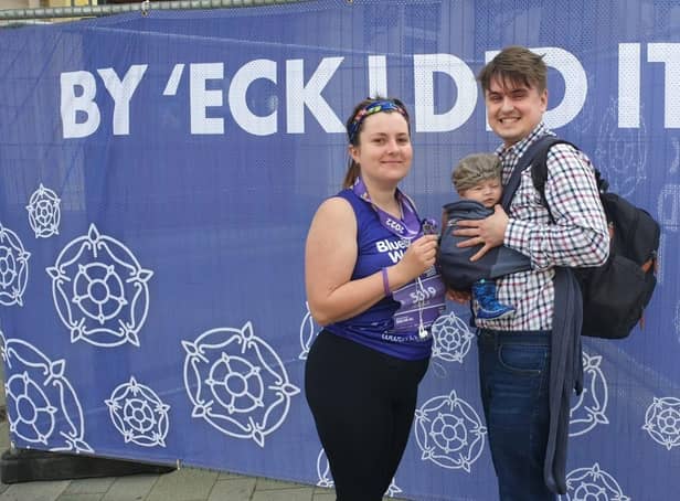 Jess Brown ran the Sheffield Half to raise money for Bluebell Wood, which offered her step-daughter Gracie respite care.