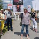 Members of SRAPP campaigning against the proposed plastic recycling centre.