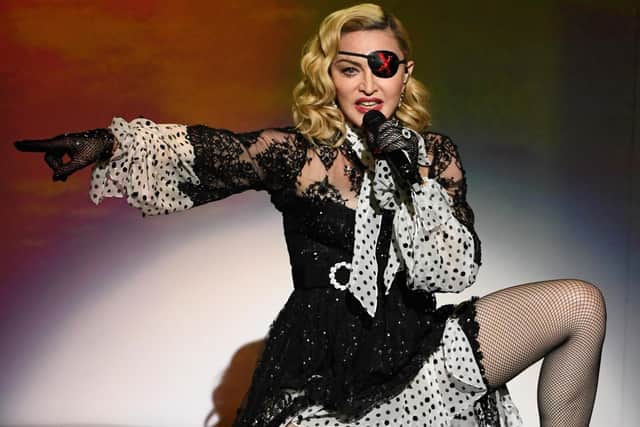 Madonna onstage during the 2019 Billboard Music Awards at MGM Grand Garden Arena on May 1, 2019 in Las Vegas, Nevada.